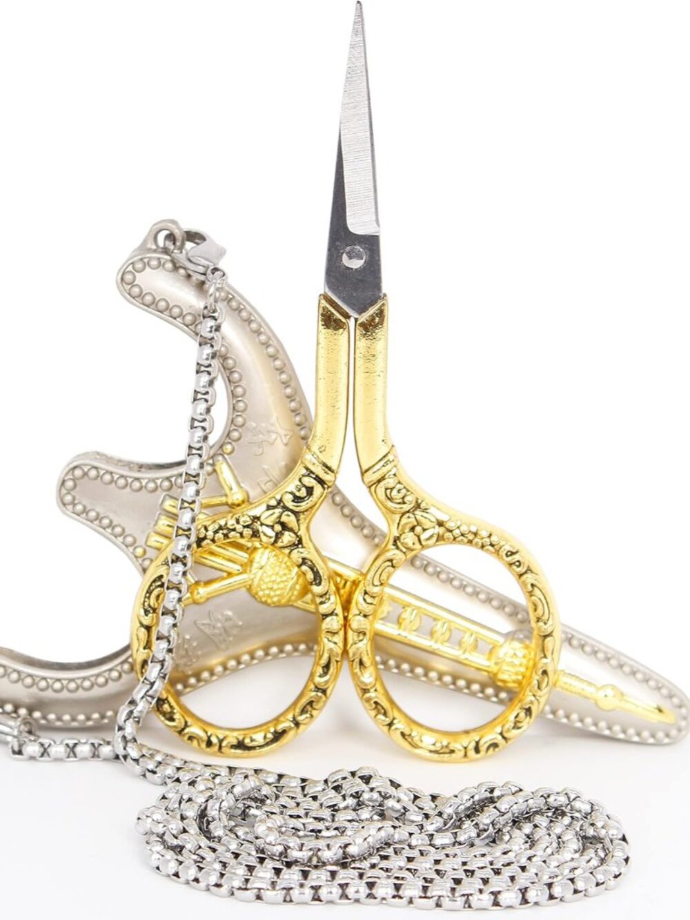 Stainless Steel Sharp Tip Sewing Snips Thread Cutter Safety Scissors